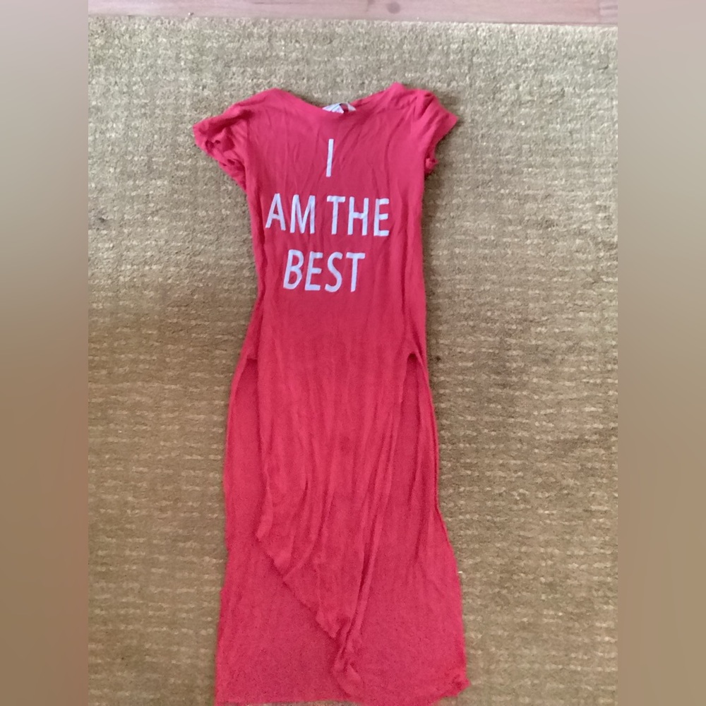 cute “ I am the best” body con dress